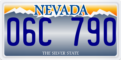 NV license plate 06C790