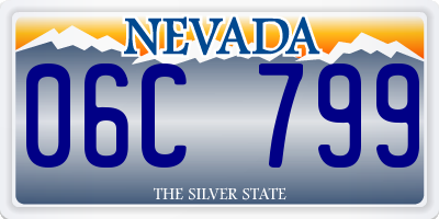 NV license plate 06C799