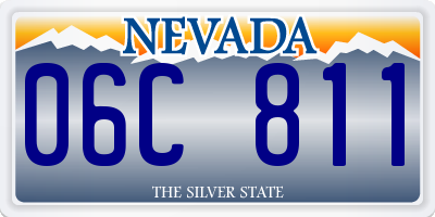 NV license plate 06C811