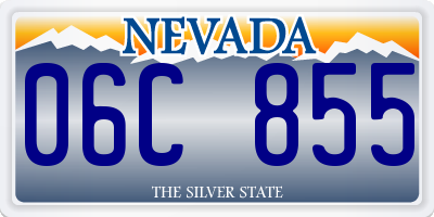 NV license plate 06C855