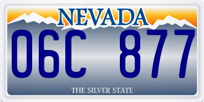 NV license plate 06C877