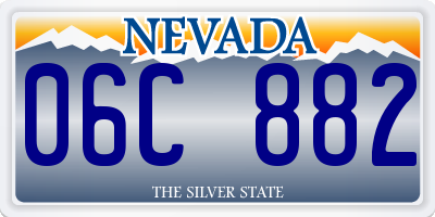 NV license plate 06C882