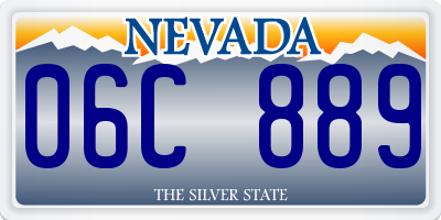 NV license plate 06C889