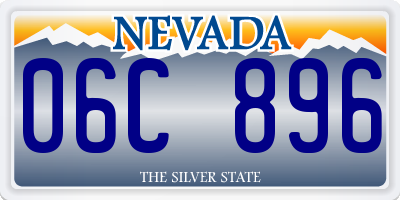 NV license plate 06C896