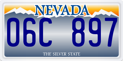NV license plate 06C897