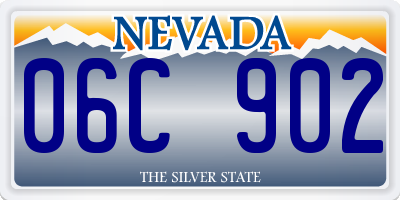 NV license plate 06C902