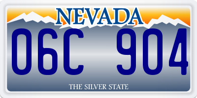 NV license plate 06C904