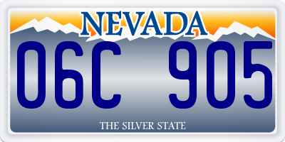 NV license plate 06C905