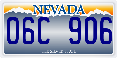 NV license plate 06C906