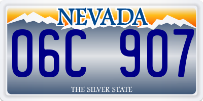 NV license plate 06C907