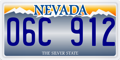 NV license plate 06C912