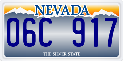 NV license plate 06C917