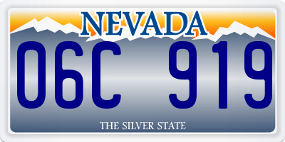 NV license plate 06C919