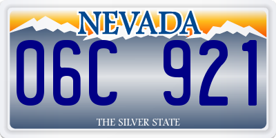 NV license plate 06C921