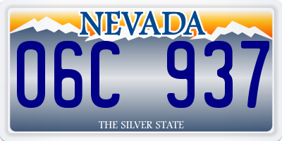 NV license plate 06C937