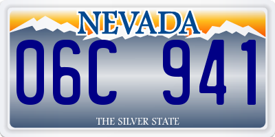 NV license plate 06C941
