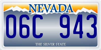 NV license plate 06C943