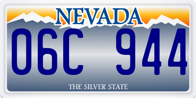 NV license plate 06C944