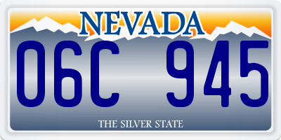 NV license plate 06C945