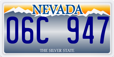 NV license plate 06C947