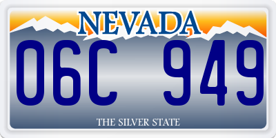 NV license plate 06C949