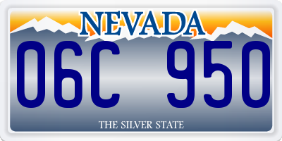 NV license plate 06C950