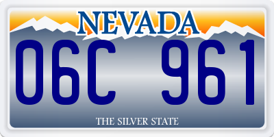 NV license plate 06C961