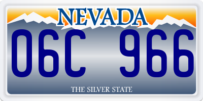 NV license plate 06C966