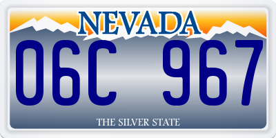 NV license plate 06C967