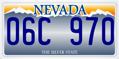 NV license plate 06C970