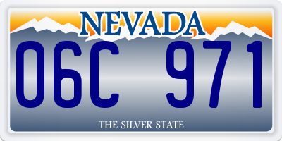 NV license plate 06C971