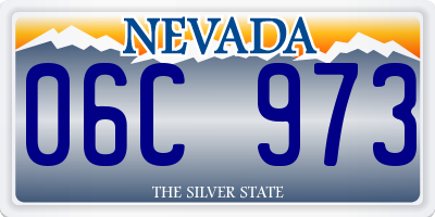 NV license plate 06C973