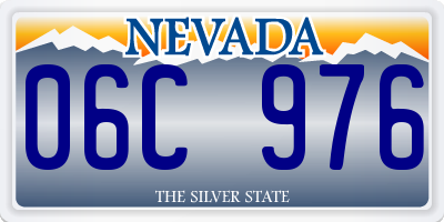 NV license plate 06C976