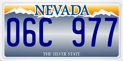 NV license plate 06C977