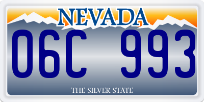 NV license plate 06C993