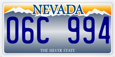 NV license plate 06C994