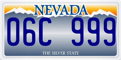 NV license plate 06C999