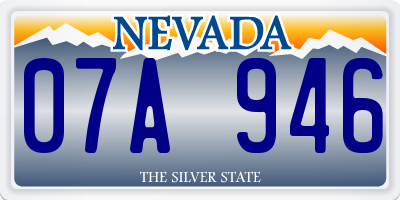 NV license plate 07A946