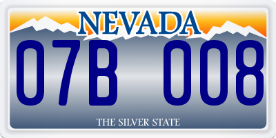 NV license plate 07B008