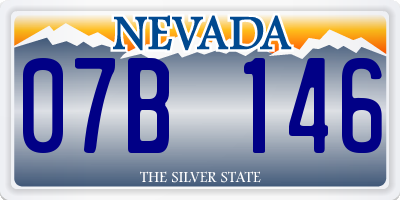 NV license plate 07B146