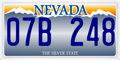 NV license plate 07B248