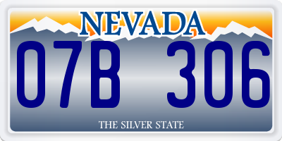 NV license plate 07B306