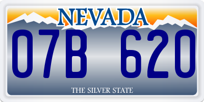 NV license plate 07B620