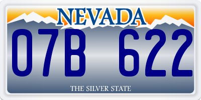 NV license plate 07B622