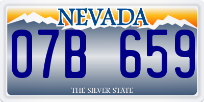 NV license plate 07B659