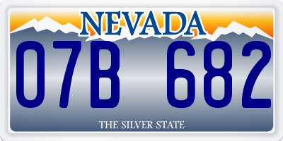 NV license plate 07B682