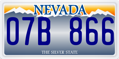 NV license plate 07B866