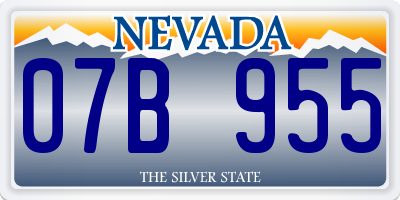 NV license plate 07B955