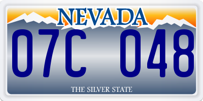 NV license plate 07C048