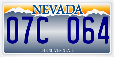 NV license plate 07C064